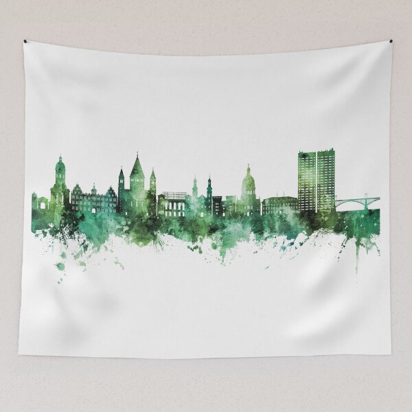 Item preview, Mainz Germany Skyline designed and sold by ArtPrints.