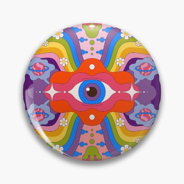 Item preview, Retro Psychedelic Pattern designed and sold by rangwaali.