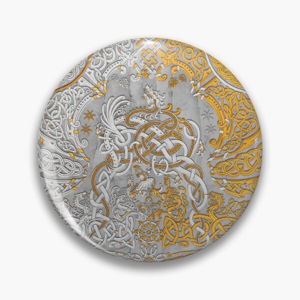 Item preview, Viking style Dragon - Stone and Gold designed and sold by Abysm Internal.
