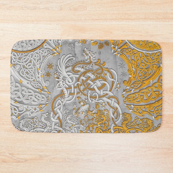Item preview, Viking style Dragon - Stone and Gold designed and sold by Abysm Internal.