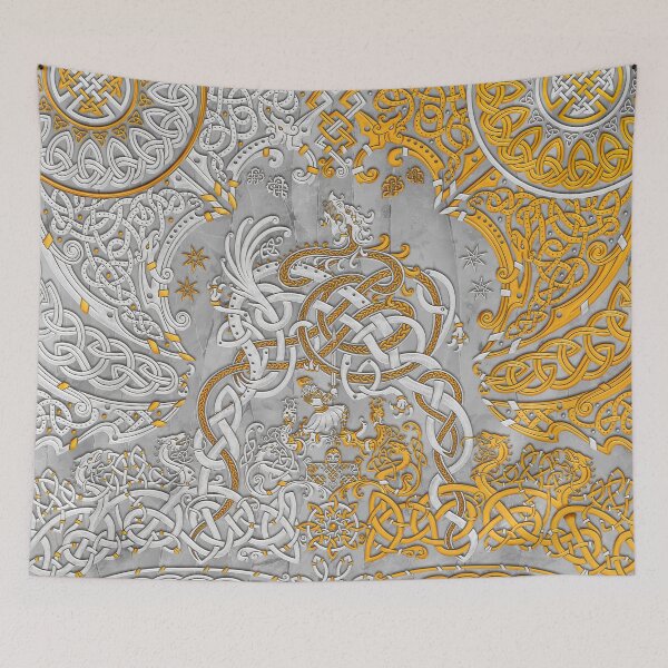 Item preview, Viking style Dragon - Stone and Gold designed and sold by Abysm Internal.