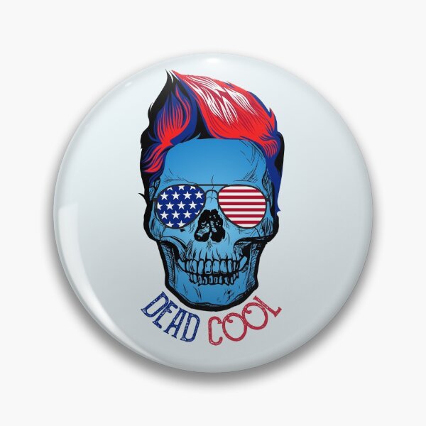 Item preview, 4th of July True Blue  Dead Cool American patriot Skull- Airsoft by Design  designed and sold by AirsoftBD.