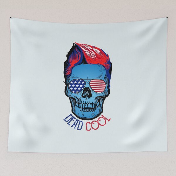 Item preview, 4th of July True Blue  Dead Cool American patriot Skull- Airsoft by Design  designed and sold by AirsoftBD.