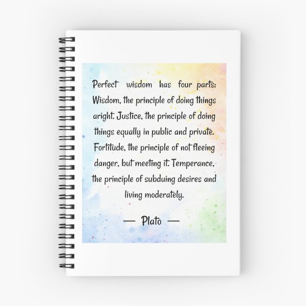 Item preview, 	Quotes about wisdom   | Perfect wisdom has four parts - Plato  designed and sold by Quoteology101.