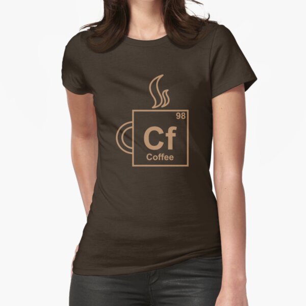Coffee Element Fitted T-Shirt
