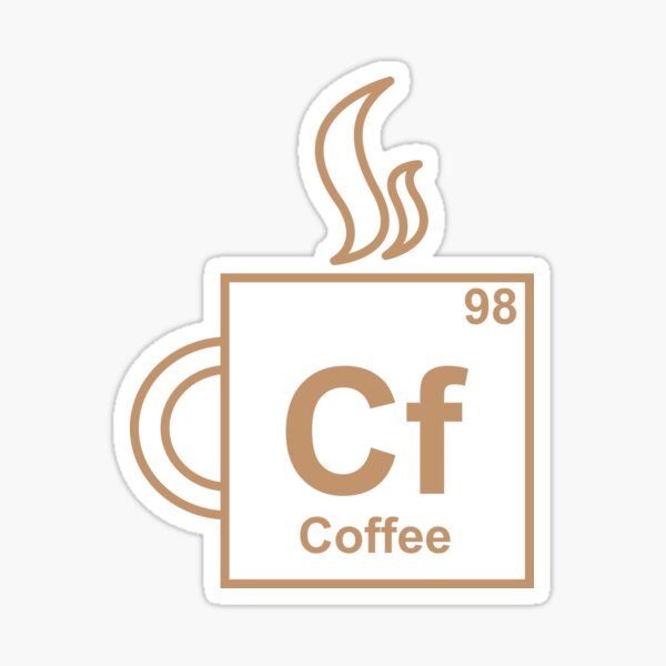 Elemento de café Pegatina