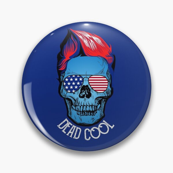 Item preview, 4th of July True Blue  Dead Cool American patriot Skull- Airsoft by Design  designed and sold by AirsoftBD.