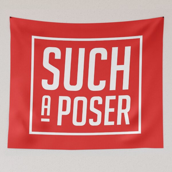 Item preview, Such a Poser (Red BG) designed and sold by FilipeFerreira.