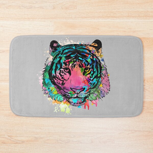Item preview, Tiger tiger head wild cat colorful splash design graphic designed and sold by brunsch-print.