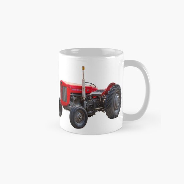 Item preview, Red vintage tractor designed and sold by Millysuewood.