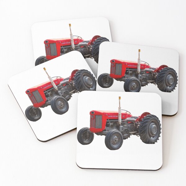 Item preview, Red vintage tractor designed and sold by Millysuewood.