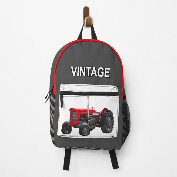 Item preview, Red vintage tractor designed and sold by Millysuewood.