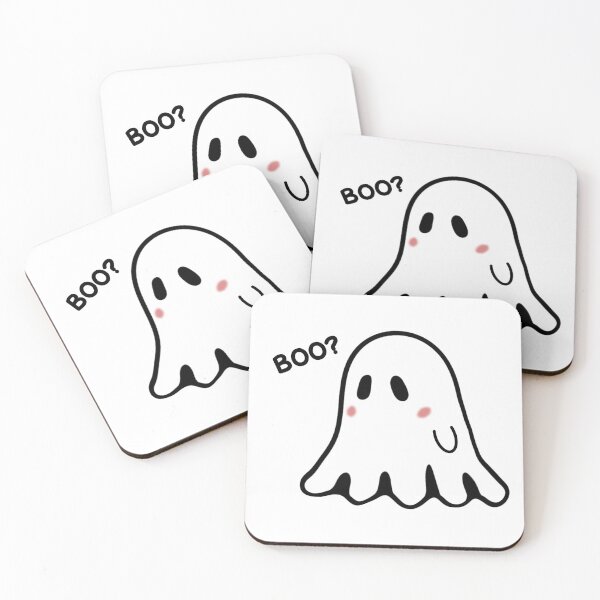 Item preview, Cute Blushing Sheet Ghost Saying Boo? designed and sold by Jennaviveart.