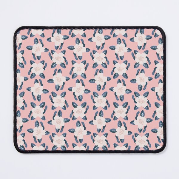 Item preview, Pink Vintage Geometric White Rose designed and sold by Jenny Lemon.