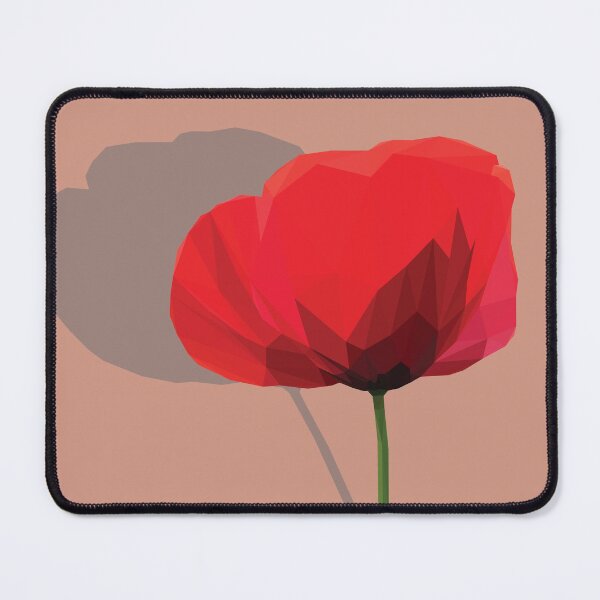 Item preview, Low Poly Red Poppy designed and sold by ErinFCampbell.