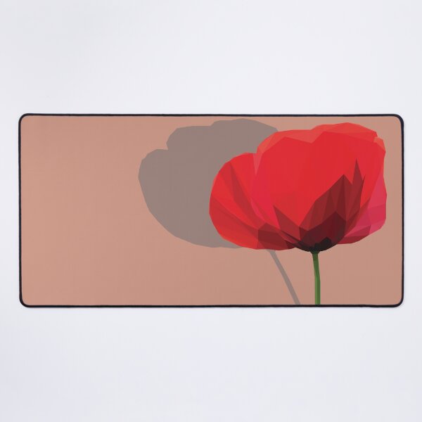 Item preview, Low Poly Red Poppy designed and sold by ErinFCampbell.
