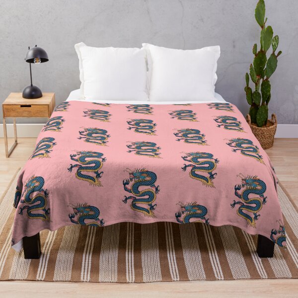Item preview, TIBETAN DRAGON RUG-pink designed and sold by BEATRIZ ABAITUA.