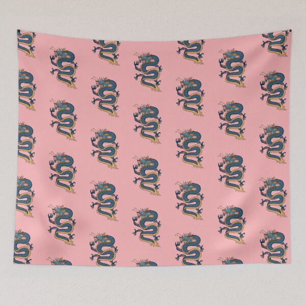Item preview, TIBETAN DRAGON RUG-pink designed and sold by BEATRIZ ABAITUA.