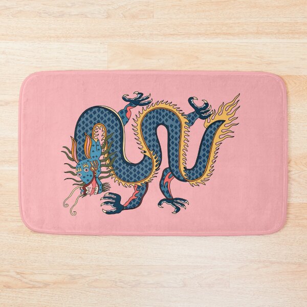 Item preview, TIBETAN DRAGON RUG-pink designed and sold by BEATRIZ ABAITUA.