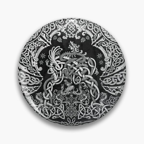Item preview, Viking style Dragon - White and Black designed and sold by Abysm Internal.