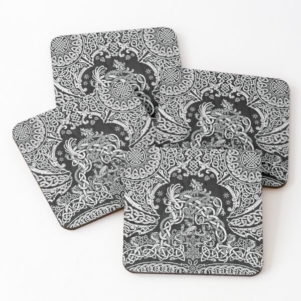 Item preview, Viking style Dragon - White and Black designed and sold by Abysm Internal.