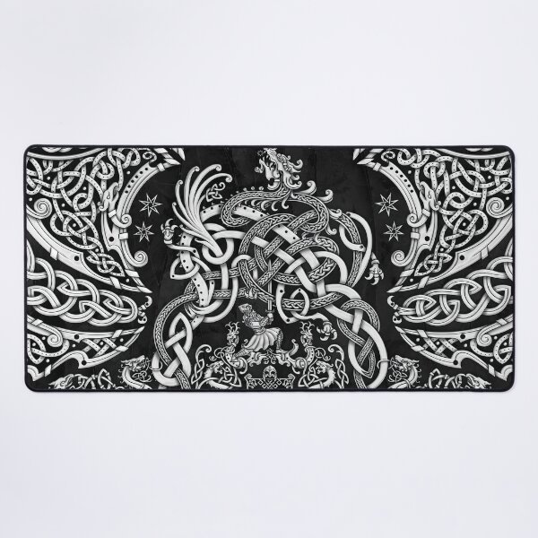 Item preview, Viking style Dragon - White and Black designed and sold by Abysm Internal.