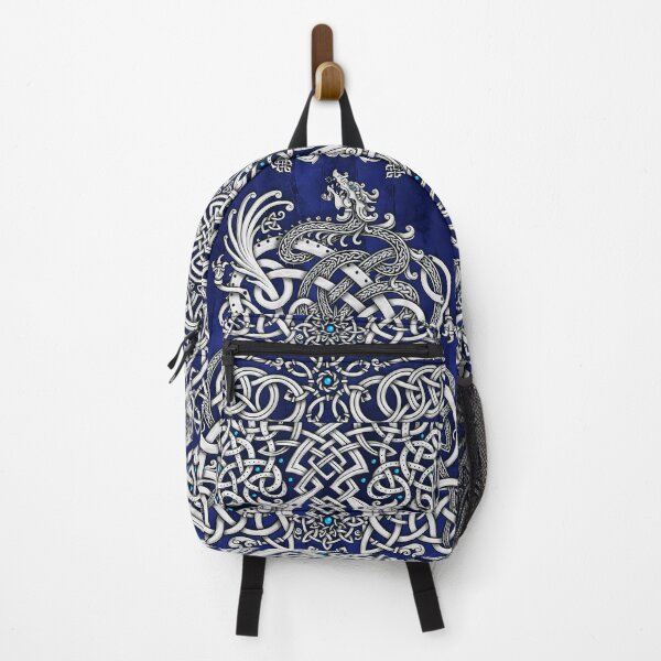 Item preview, Viking style Dragon - White and Blue designed and sold by Abysm Internal.