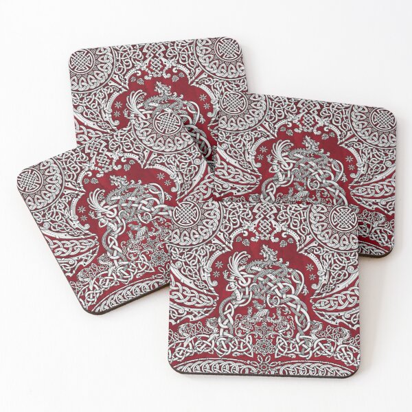 Item preview, Viking style Dragon - White and Red designed and sold by Abysm Internal.