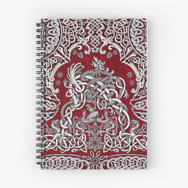 Item preview, Viking style Dragon - White and Red designed and sold by Abysm Internal.
