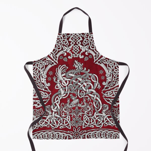 Item preview, Viking style Dragon - White and Red designed and sold by Abysm Internal.