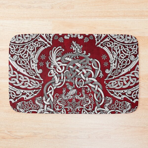 Item preview, Viking style Dragon - White and Red designed and sold by Abysm Internal.