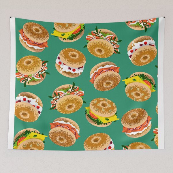 Item preview, Bagels With Various Topping designed and sold by sanjiauguartist.