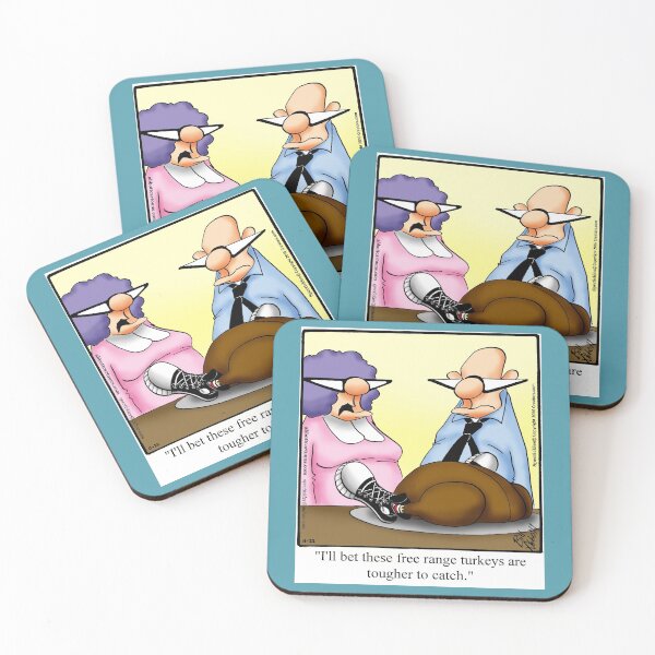 Item preview, Funny "Spectickles" Thanksgiving Turkey Runner Cartoon Humor designed and sold by abbottoons.