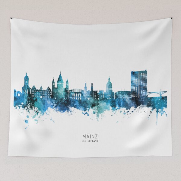 Item preview, Mainz Germany Skyline designed and sold by ArtPrints.