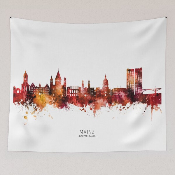 Item preview, Mainz Germany Skyline designed and sold by ArtPrints.