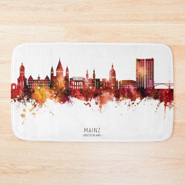 Item preview, Mainz Germany Skyline designed and sold by ArtPrints.