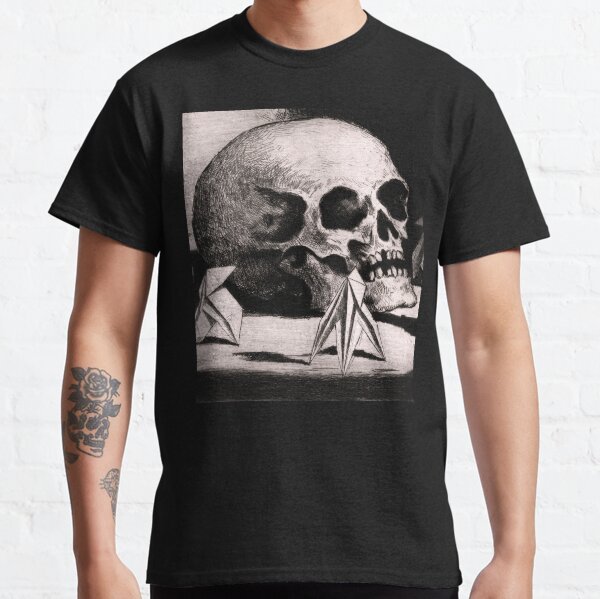 The Origami of Death Skull Sketch Classic T-Shirt