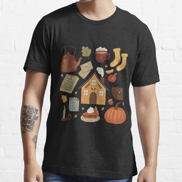 Autumn Cottage Day Happy Halloween Essential T-Shirt