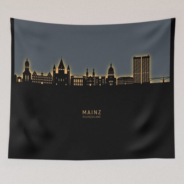Item preview, Mainz Germany Skyline designed and sold by ArtPrints.