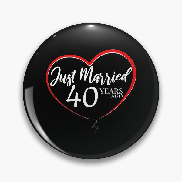 Item preview, Just Married 40 Years Ago | Gift for Parents Wife designed and sold by Beautiful Designs.