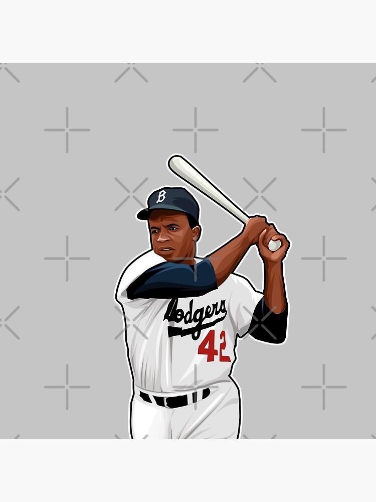 Jackie Robinson #42 Poses Sticker for Sale by BornOfGoalers