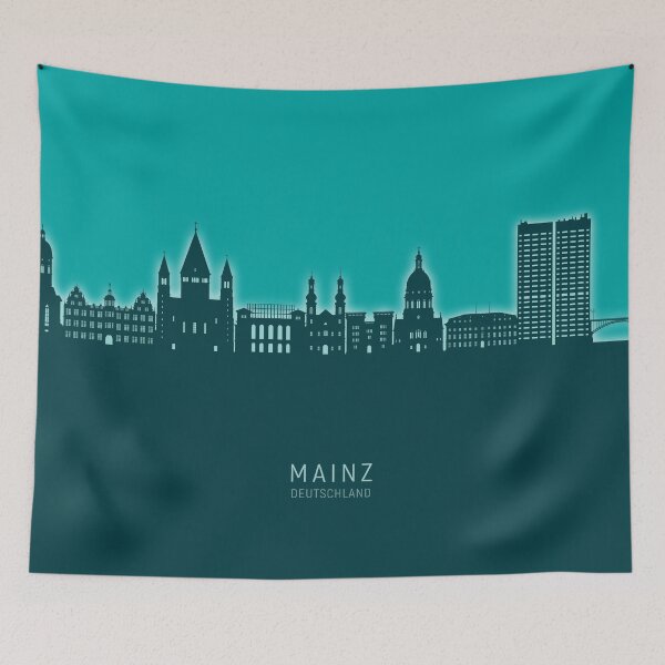 Item preview, Mainz Germany Skyline designed and sold by ArtPrints.