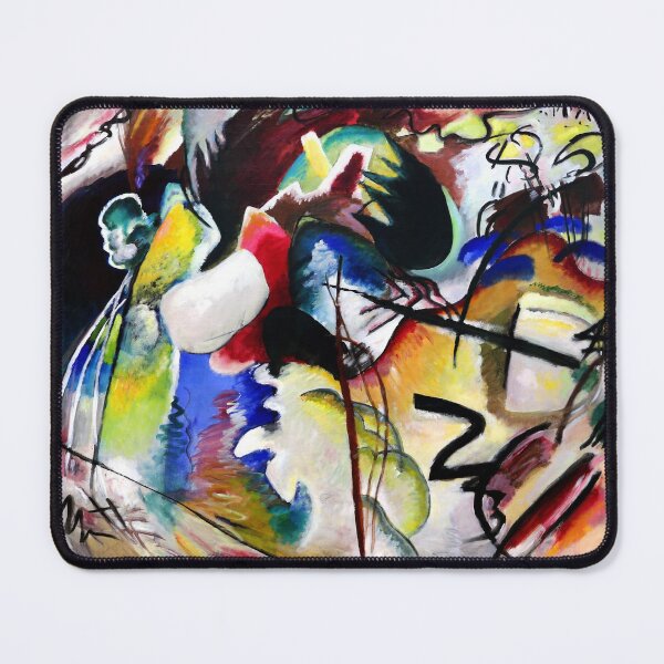 Item preview, Painting with white form, Kandinsky designed and sold by fourretout.