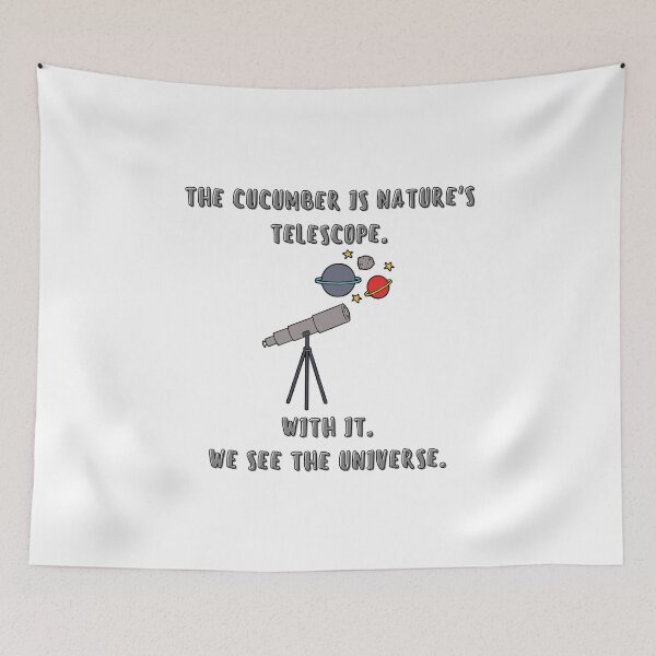 Item preview, The cucumber is natures telescope designed and sold by amithachapa.