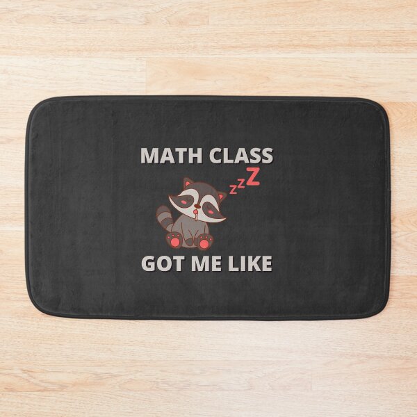 Item preview, Cute Sleepy Raccoon Who Hates Math Class designed and sold by Meek-Anime.
