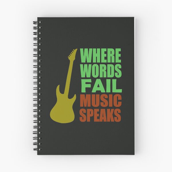 Item preview,  Where Words Fail Music Speaks Music Quote designed and sold by DesignHouse07.