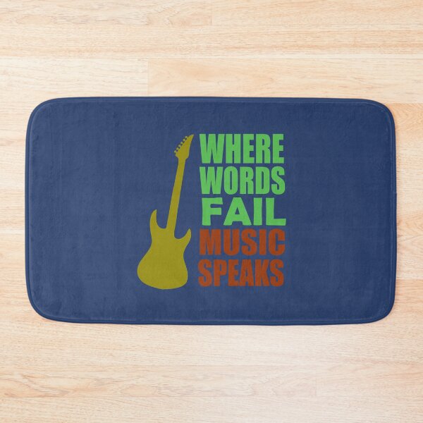 Item preview,  Where Words Fail Music Speaks Music Quote designed and sold by DesignHouse07.