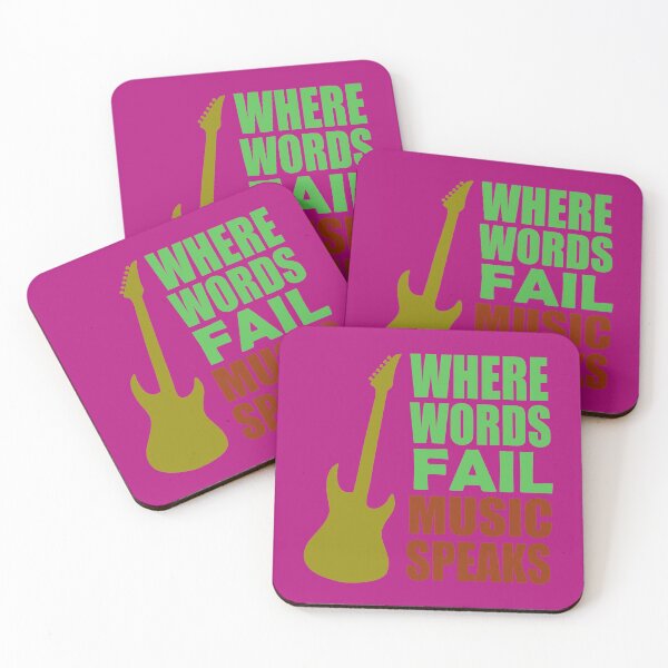 Item preview,  Where Words Fail Music Speaks Music Quote designed and sold by DesignHouse07.