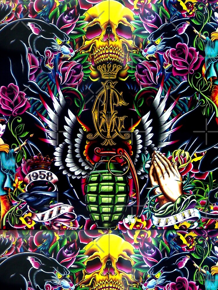 ED HARDY - tiger 3D Poster, 3D Print