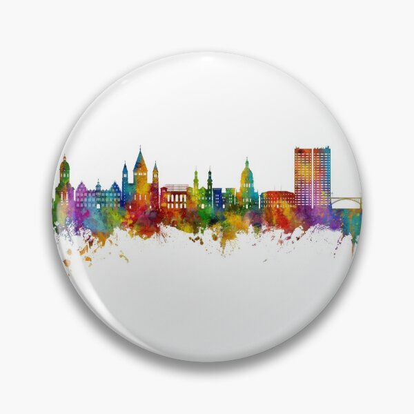 Item preview, Mainz Germany Skyline designed and sold by ArtPrints.